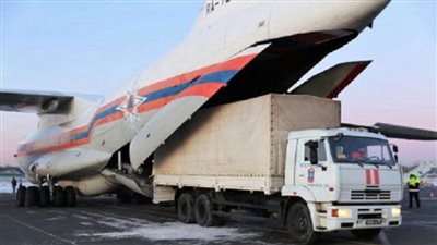 روسيا ترسل 29 طنا من المساعدات الإنسانية إلى غزة