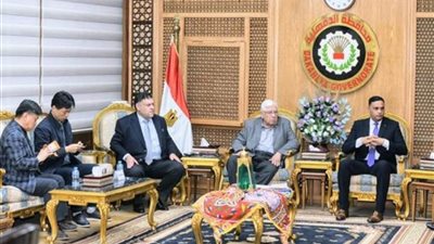 محافظ الدقهلية يبحث مع وفد كوري تنفيذ مشروع استخلاص غاز الميثان من المخلفات الصلبة