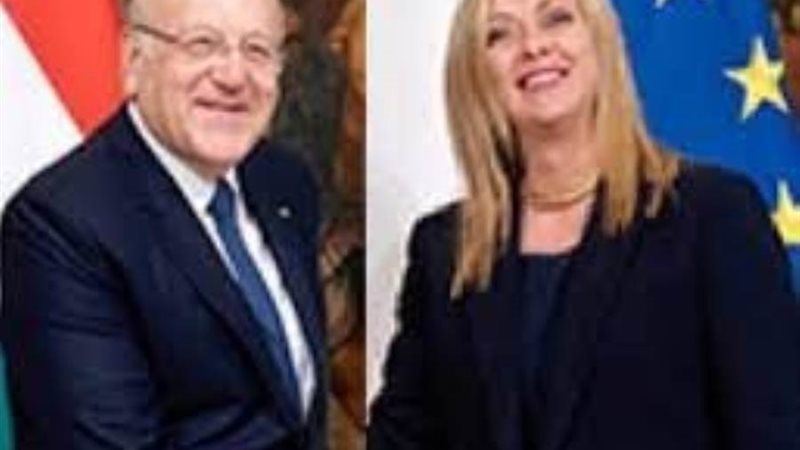 ميلوني وميقاتي