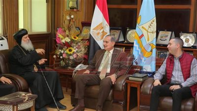 محافظ كفر الشيخ يستقبل وفد الكنيسة للتهنئة بعيد الفطر المبارك