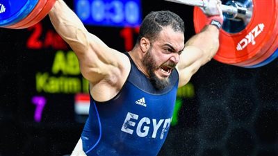 كريم أبوكحلة لاعب منتخب رفع الأثقال: هدفي حصد ميدالية أولمبياد باريس