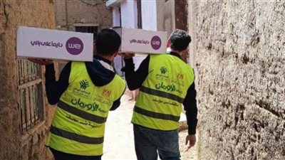 توزيع 50 ألف كيلو لحوم و15 ألف كرتونة رمضان بقرى بني سويف