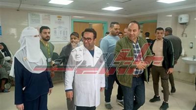 محمد شقوير يتفقد مستشفي برج البرلس المركزي بكفر الشيخ