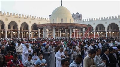 صلاة عيد الفطر من مسجد عمرو بن العاص