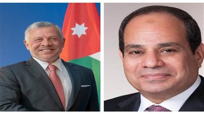 الرئيس السيسي وعاهل الاردن يتبادلان التهانى بمناسبة عيد الفطر المبارك 