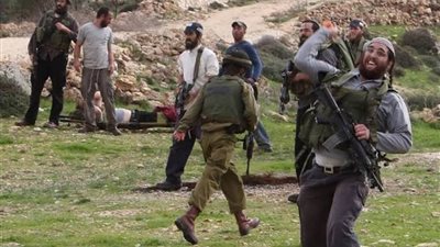 ميليشيا المستوطنين يعتدون على المزارعين بالضفة المحتلة في حماية جيش الاحتلال