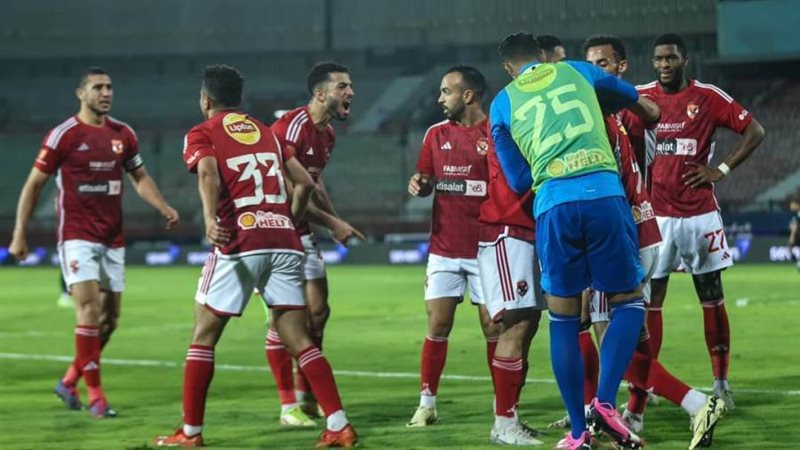 احتفالات لاعبي الاهلي