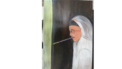 صفاء طه.. رسم بالفم 