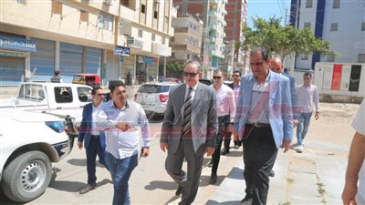 نورالدين يتفقد شوارع عاصمة كفر الشيخ لمتابعة الخدمات والمرافق