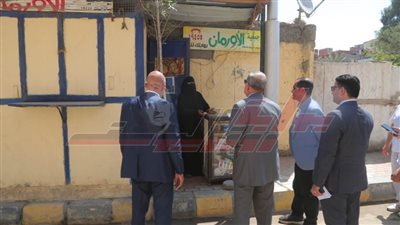 إزالة الإشغالات والتعديات بشوارع كفر الشيخ