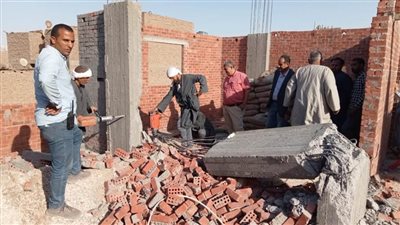 إزالة 10 حالات تعد على أراض زراعية ومخالفات بناء بنطاق 4 مراكز بأسيوط