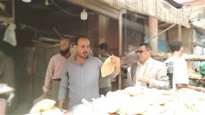 حملات تموينية ورقابة على المحال والمخابز وإزالة التعديات ببنى سويف