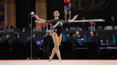 جني محمود تحتل المركز الرابع في كأس العالم للجمباز الفني الدوحة 2024