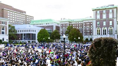 جامعة كولومبيا تلغي المحاضرات داخل الحرم الجامعي مع استمرار احتجاجات دعم فلسطين