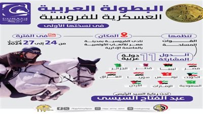 اليوم.. انطلاق البطولة العربية العسكرية للفروسية بمصر