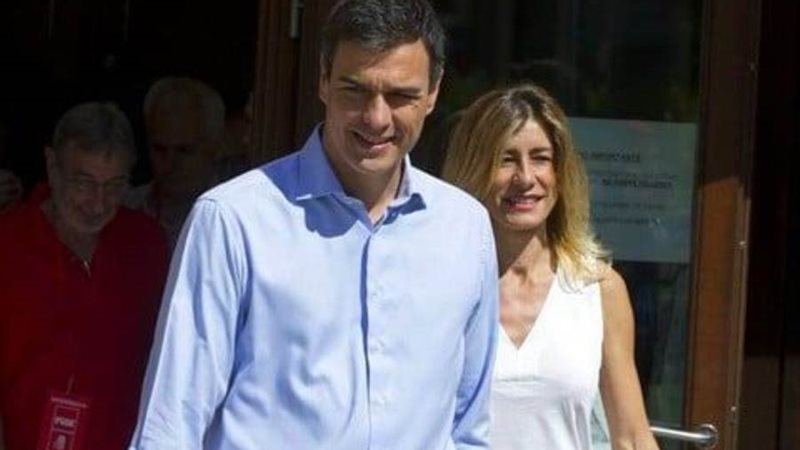 بيدرو سانشيز وزوجته