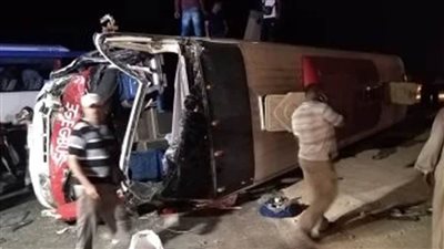 إصابة 25 شخصاً في حادث تصادم على الطريق الصحراوي بأسوان