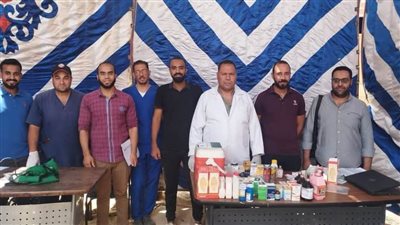 الطب البيطري تنظم قافلة علاجية مجانية بقرية برخيل بمحافظة سوهاج 