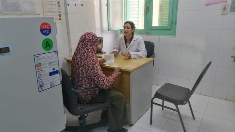 جانب من القافلة الطبية