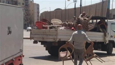 رفع 1108 حالات إشغال طريق ثابتة ومتحركة في 6 مراكز بالبحيرة