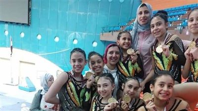 لاعبات استاد المنصورة يحصدن ميداليات بطولة الجمهورية للجمباز 