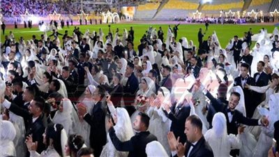  جامعة كفر الشيخ تشارك حفل زفاف جماعي لـ 500 شاب وفتاة بالإسكندرية