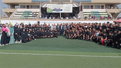 جامعة بنها تكرم الطلاب الموهوبين رياضيا  