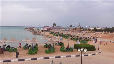 شواطئ الغردقة جاهزة لاستقبال الزوار في أيام الاحتفالات