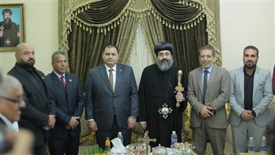 وفود حزب الجيل الديمقراطي يزور كنائس المنصورة لتقديم التهاني بعيد القيامة المجيد