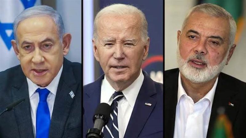 هنية وبايدن ونتنياهو