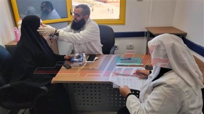 تقديم خدمات طبية لـ1209 مواطنين بالقافلة الطبية المجانية ببلطيم