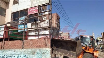 إزالة التعديات على أراضي أملاك الدولة والأراضي الزراعية بالحامول