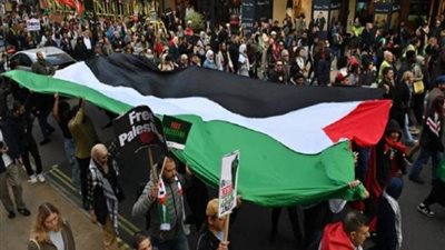 مظاهرة عربية وإسلامية مناهضة لإسرائيل أمام البرلمان النمساوي