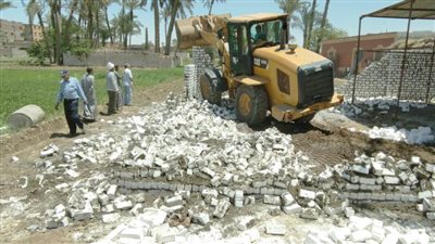 إزالة 575 حالة تعدٍ في الموجة 22 لإزالة التعديات ببني سويف