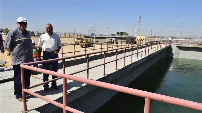 تفقد محطة صرف صحي