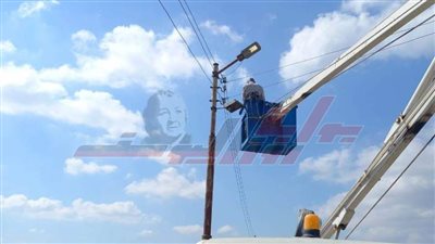 رفع كفاءة منظومة الإنارة العامة بكفر الشيخ