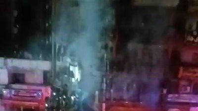 نشوب حريق مروع في صيدلية وعقار بالدقهلية 