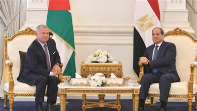 عاجل|  الرئيس السيسي يلتقي مع العاهل الأردني على هامش انعقاد الدورة الـ33 لمجلس جامعة الدول العربية على مستوى القمة