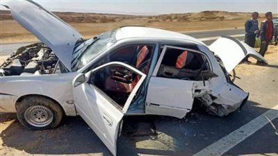 مصرع وإصابة 4 أشخاص في تصادم على طريق المحلة بالغربية