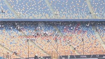 بالصور.. جماهير الزمالك تجهز 