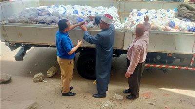 توزيع 1000 شنطة مواد غذائية على الأسر الأولى بالرعاية بالبحيرة