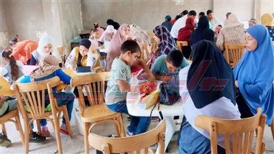 مسابقة فنية للنشء في الرسم الفورى عن فنون التراث المصري بكفر الشيخ