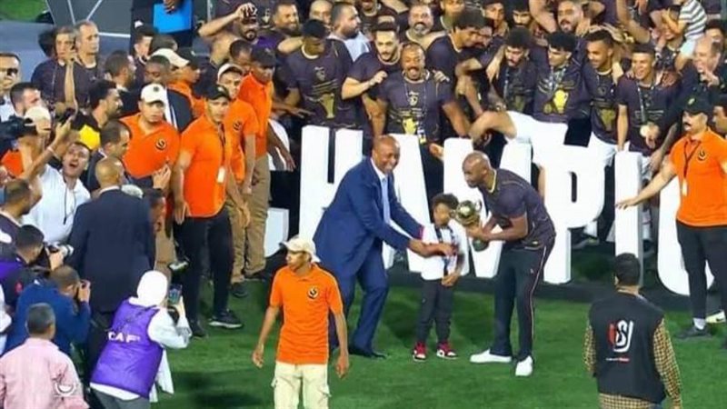 احتفال الزمالك بالتتويج