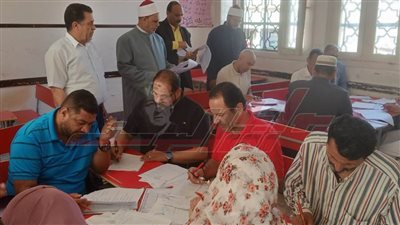 تواصل أعمال تصحيح ورصد الشهادتين الابتدائية والإعدادية بمطروح الأزهرية