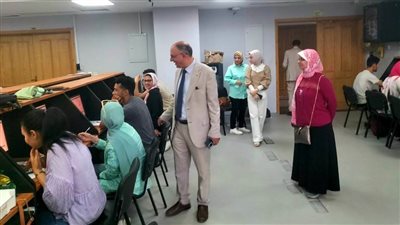 انطلاق الاختبارات الإلكترونية في ثلاث كليات بجامعة دمنهور