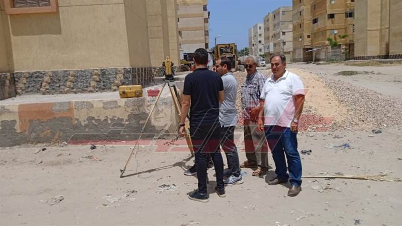 بدء اجراءات الرصف