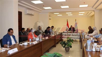 مجلس جامعة مطروح يتابع سير امتحانات الفصل الدراسي الثاني