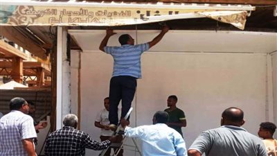 إزالة للتعديات ورفع للإشغالات وتنفيذ أعمال التطوير والتجميل بمدن كوم أمبو وأسوان