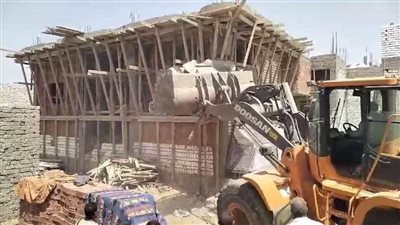 إزالة 70 حالة تعد على الأرض الزراعية خلال حملات مكبرة في 6 مراكز بالمنيا