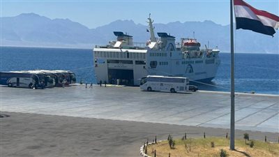 760 حاجًا بريًا يغادرون ميناء نويبع البحري اليوم